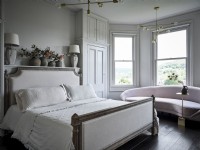 Spacious bedroom in neutral tones