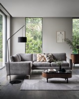 Grey corner sofa in modern room