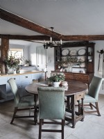 Kitchen with antique table