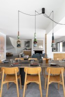 Dining area in modern open plan living space