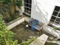 Small courtyard with bench