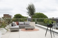 Roof terrace with outdoor seating
