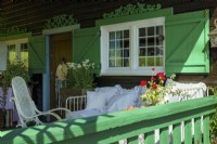 Country house with green shutters