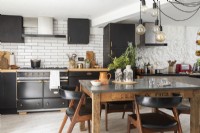 Industrial style wheelchair accessible kitchen diner
