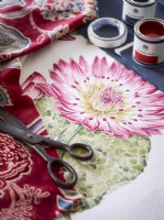 Decorating inspiration with fabrics and paint