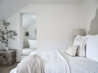 White Bedroom with on suite Bathroom  