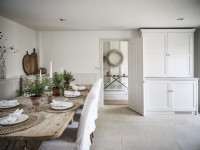 Dining Room and panelled wall Hallway 