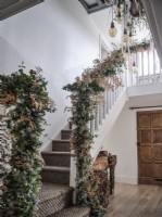 Classic country Christmas Staircase 
