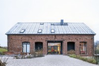 Old barn building converted into a residential house