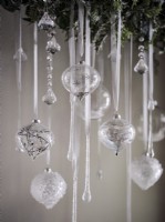 Detail of glass baubles 
