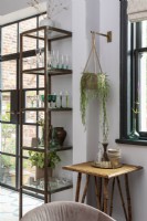 Display shelving in vintage style kitchen
