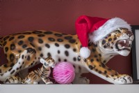 Animal ornaments decorated for Christmas 