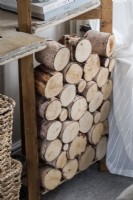 Detail of log pile 