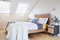 Contemporary loft space conversion bedroom