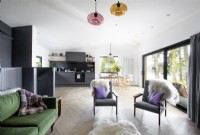 View of contemporary open plan living space