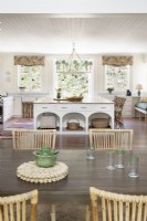 Classical kitchen from dining area