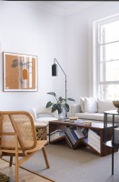 Modern living room in neutral colour scheme