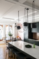Modern kitchen diner with period features 