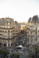Exterior view of Paris streets from above 