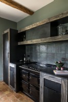Contemporary country kitchen with large range cooker
