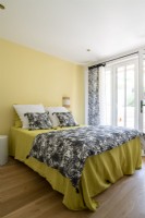 Yellow country bedroom