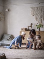 Homeowner and Children portrait in the Playroom