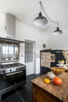 Large range cooker in modern country kitchen