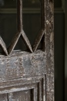 Detail of distressed wooden door