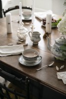 Dining room detail - tea pot and cups