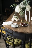 Detail of classic dining table