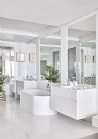 White contemporary bathroom