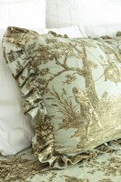 Toile de Jouy is a traditional fabric in French homes.