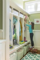  A new mudroom at the back of the house serves as a family entrance.