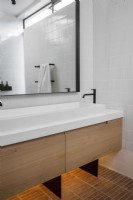 Underlit bathroom vanity