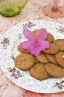 Homemade cookies taste even better when presented on a vintage plate.