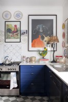 Kitchen corner with art