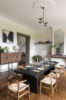Modern dining room with period details