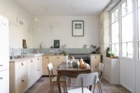 Country kitchen with vintage furniture 