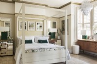 Four poster bed in modern classic style bedroom