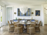 The open plan dining room of the Bakers bay project in the Bahamas