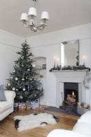 White Christmas in Victorian cottage